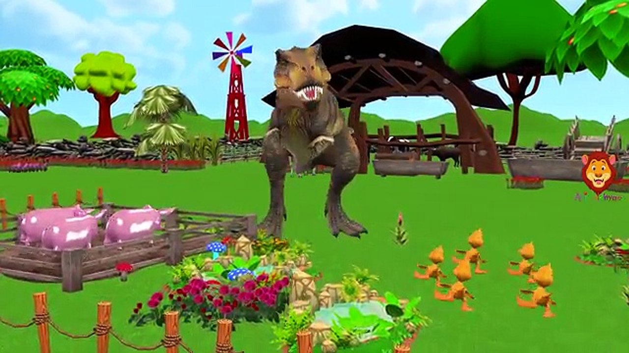 Dinosaurs Vs Gorilla Finger Family Nursery Rhymes For Children | Dinosaurs Cartoon Rhymes For Kids