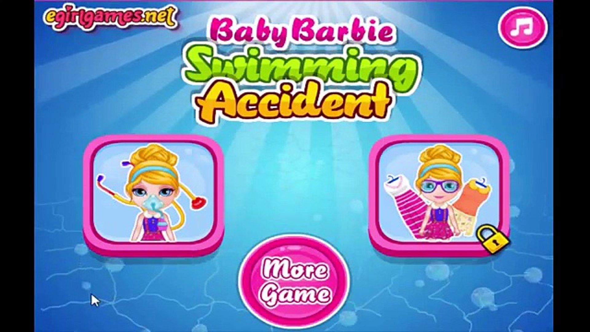barbie swimming game