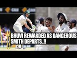 India vs Australia 4th Test: Bhuvaneshwar Kumar bowled Steve Smith | Oneindia News
