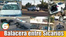 Sicarios se enfrentan a balazos en Sinaloa