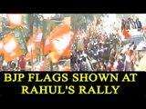 Uttarakhand Elections 2017: BJP flags waved at Rahul Gandhi’s road show: watch | oneindia News