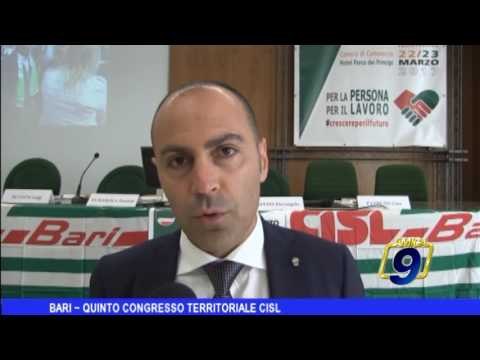 Bari | V Congresso territoriale Cisl Bari