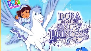 Дора в Проводник экономит в снег Принцесса весело Детская игра испанский обучение