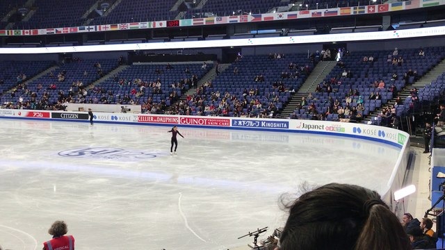 2017 WC Helsinki Practice Day 1 - Mai Mihara FS Run-through