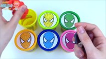 Marvel Superheroes Learn Colors Play doh Surprise balls toys Spiderman Iron-Man Superman H