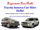 Toyota Innova car hire delhi NCR, Car on Rent in Delhi