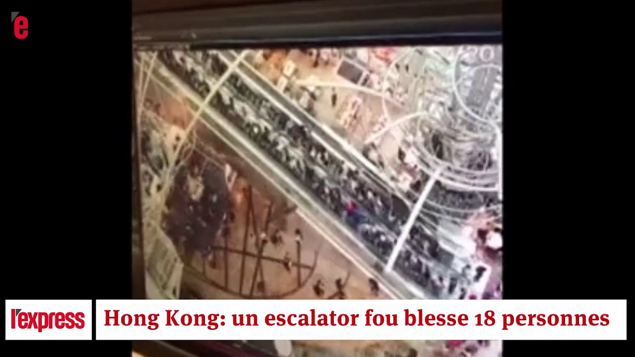 Un escalator devient fou et blesse 18 personnes...