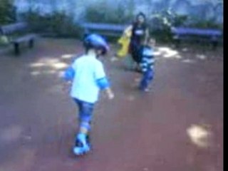 Léo patin a roulette