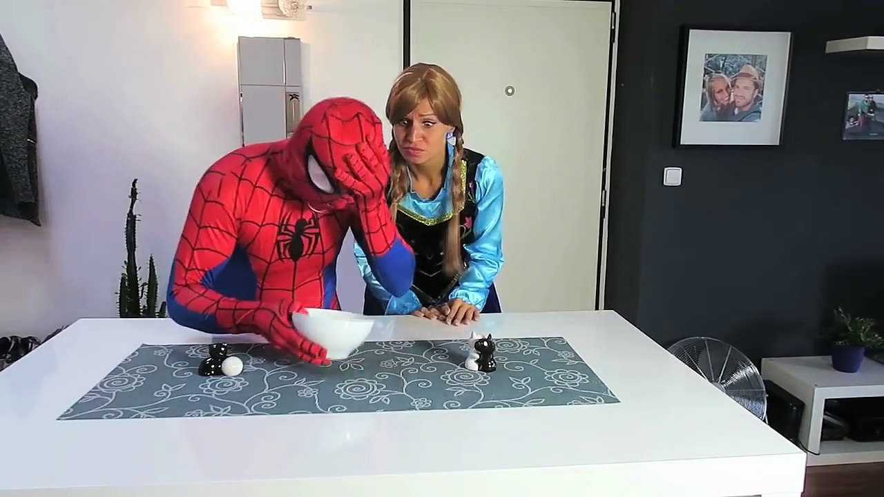 Frozen Elsa vs Joker Toilet PRANK! w/ Spiderman Bad Baby Anna Kristoff Funny Superhero