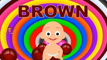 3D Baby doll bath time Play Learn colors IV - Teaching colours for kids Children Toddlers