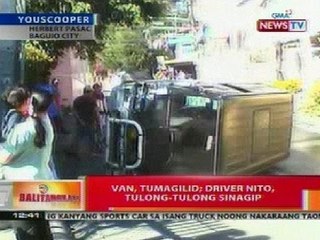 BT: Van sa Baguio, tumagilid