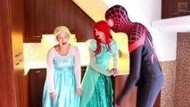 Frozen Elsa AT SCHOOL vs MEAN TEACHER w/ Spiderman Joker Maleficent Baby Elsa Ghost Anna S