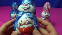 5 Easter Kinder Surprise Bunny Rabbit Eggs Unboxing ! Hello Kitty , Mixart Magic ♥♥♥