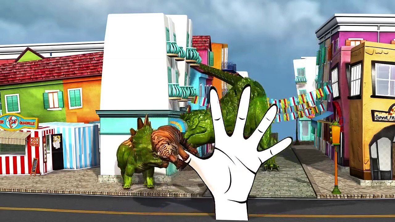 Green Dinosaur Color Songs for Children W/ Color Horse | Finger Family Songs | Dinosaur Sh