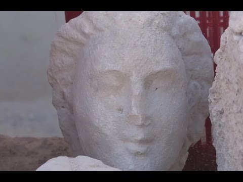 Norcia (PG) - Terremoto, ritrovamento reperti archeologici (27.03.17)