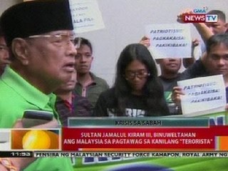 BT: Sultan Kiram III, binuweltahan ang Malaysia sa pagtawag sa kanilang 'terorista'