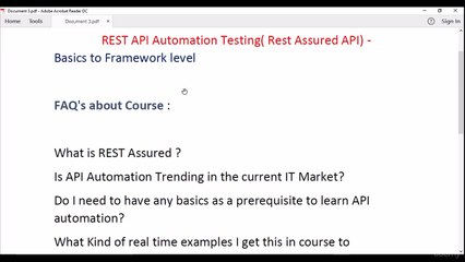REST API Automation testing from scratch