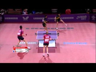 WTTC 2013 Highlights: Adrien Mattenet/Alice Abbat vs Chen Qi/Hu Limei (Round 3)