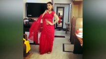 Naagin 2 Actress Mouni Roy  Dance In Saree at Home