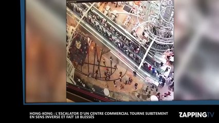 Hong Kong : un escalator fait 18 blessés dans un centre commercial (vidéo)