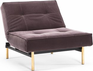 Splitback Chair With Brass Legs