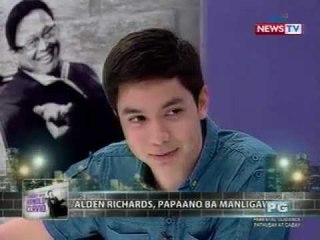 Tonight with Arnold Clavio: Si Alden Richards kapag nanliligaw, nakikipagtext-text