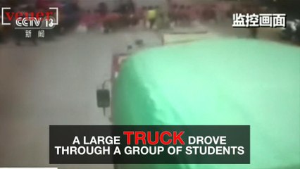 Watch: Truck Drives Through Crowd of Students