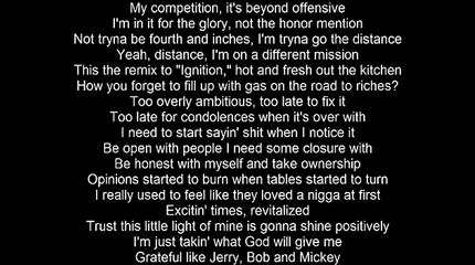 Drake - Lose You (Lyrics) __ More Life (2017)