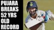 India vs Bangladesh : Pujara  breaks 52-year-old record  | Oneindia News