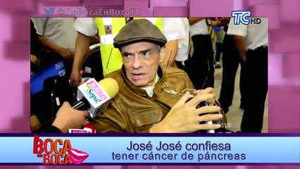 José José confiesa tener cáncer de páncreas