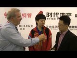 Olympic Champion Li Xiaoxia Interview at the 2013 World Cup Classic