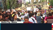 Mexican Journalists March over Murder of Reporters