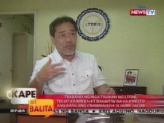 KB: Trabaho ng mga tauhan ng LTFRB, tuloy pa rin kahit nagbitiw na si Jaime Jacob