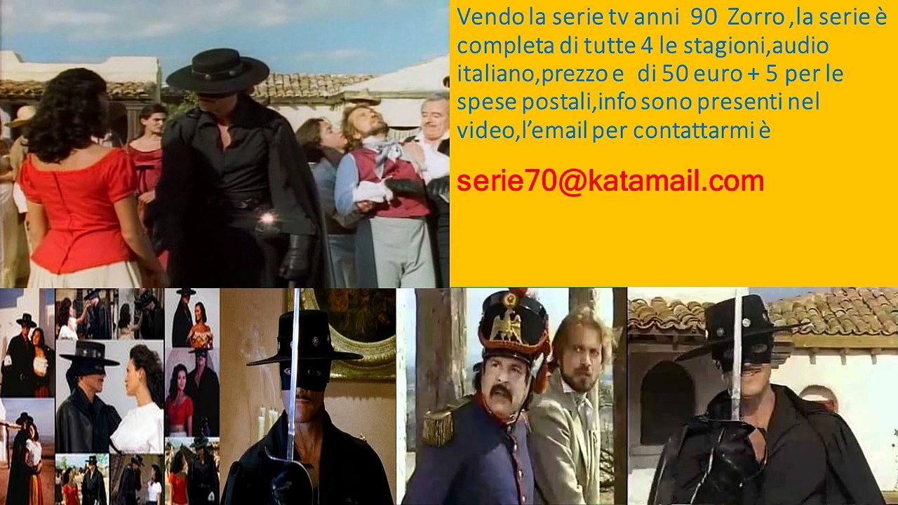 Zorro serie tv anni 90 in DVD - versione italiana