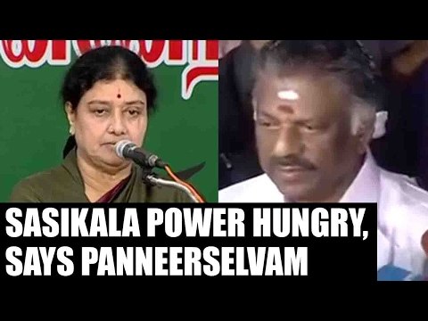 Panneerselvam calls Sasikala power hungry | Oneindia News