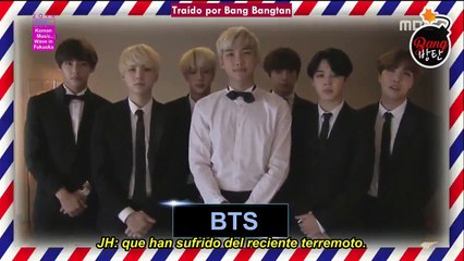 [Sub Español] 160911 BTS - Korean Music Wave in Fukuoka Message