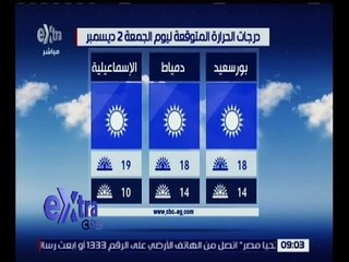 Télécharger la video: غرفة الأخبار | تعرف على درجات الحرارة المتوقعة اليوم 2 ديسمبر 2016