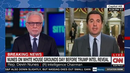 WATCH: Devin Nunes answers questions from CNN about SECRET WHITE HOUSE MEETING