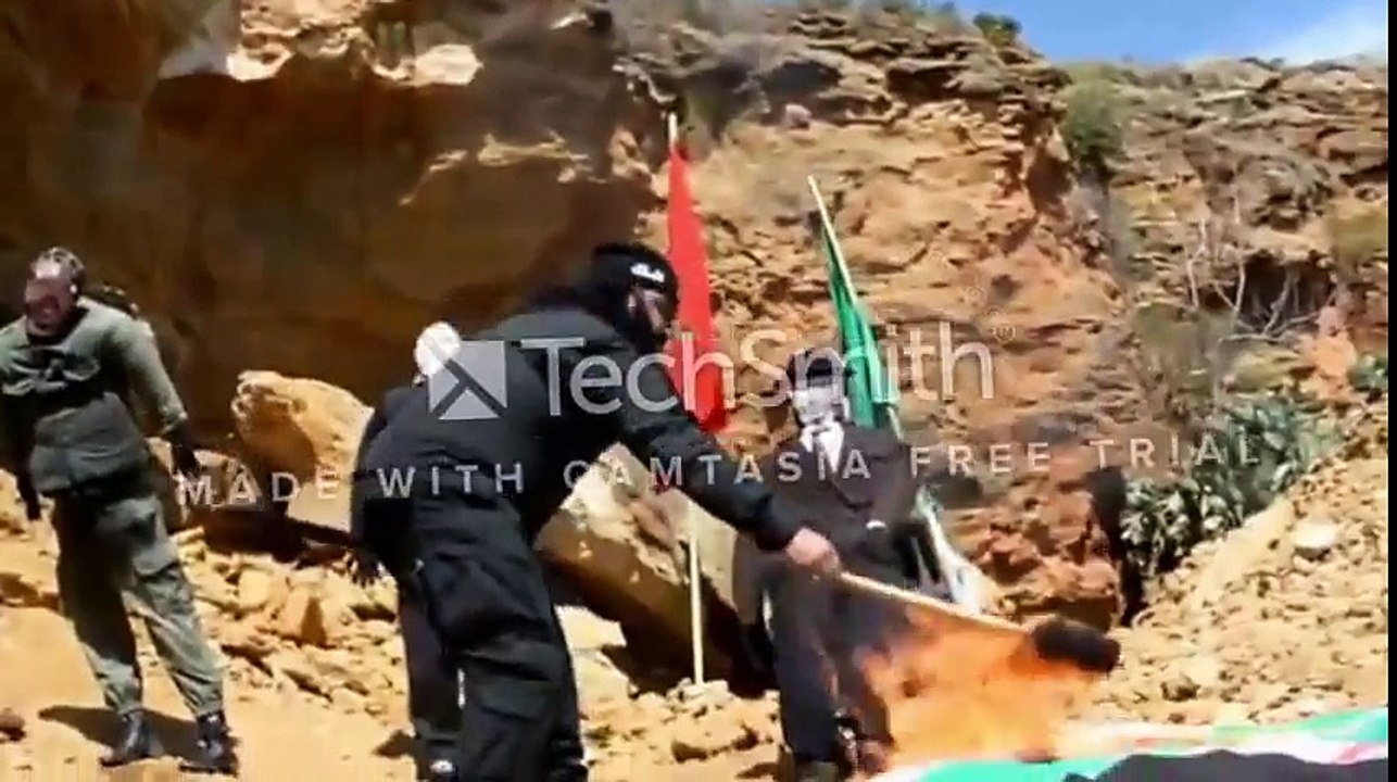 Un maghrebin "Said zelmat" Brule le drapeau Algérien .