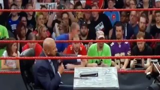 Seth Rollins and Triple H Contract Signing - Triple H Attacks Seth Rollins - Raw 27 March 2017