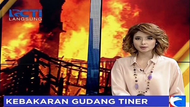 Kebakaran Gudang Tiner di Tangerang Banten