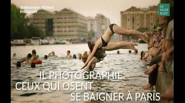 Il photographie ceux qui osent nager à Paris