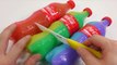 Coca Cola Coke Bottle Pudding Gummy Rainbow Play Doh Toy Surprise Eggs-vD