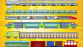 Railway Vehicles for Kids - Locomotive Metro Subway Bullet Intercity Cargo Electric Trains