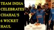 Chahal takes 6 wickets in 3rd T20I, Team India celebrates: Watch video|Oneindia News