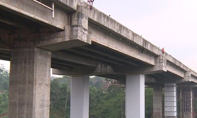 Perbaikan Jembatan Cisomang Tahap I Tampung