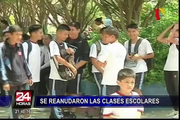 Se reanudaron las clases escolares tras suspensión por falta de agua potable