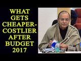 Budget 2017: What Gets Cheaper and What Gets Costlier for you|Oneindia News
