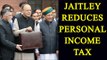 Budget 2017: Reduces personal income tax rate by 5 per cent: Jaitley| Oneindia News