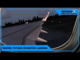 FSX Stansted Arrival Ryanair 737-800 *WING VIEW*